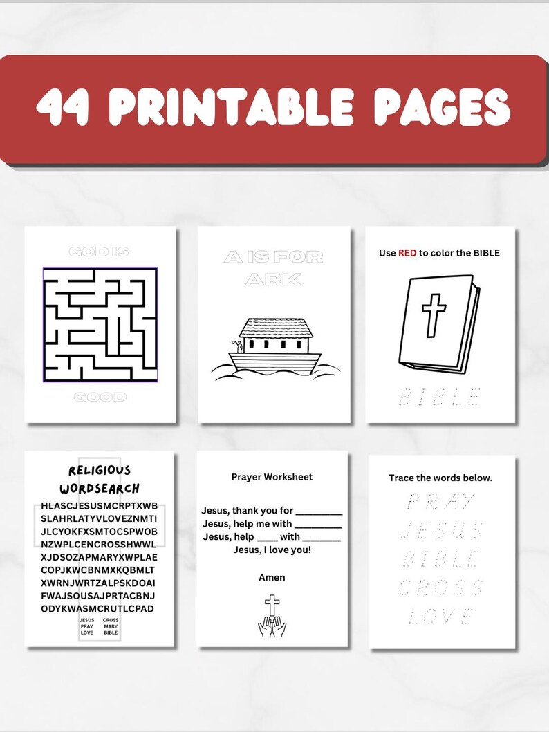 Bible Worksheets, Preschool Worksheet, Church Worksheets, Homeschool