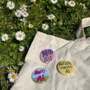 ANTI-AI Abzeichen | 3er Set