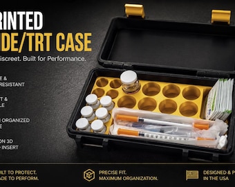 Peptide Storage, TRT Storage, Travel Organizer
