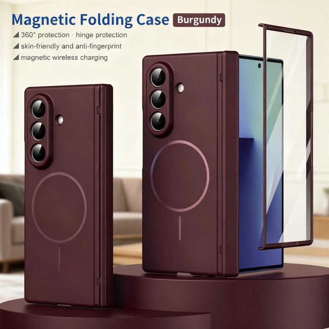 Samsung Galaxy Z Fold Case | Slim Frosted Magnetic Hinge Protection - Etsy