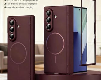 Funda para Samsung Galaxy Z Fold / Protección delgada con bisagra magnética mate