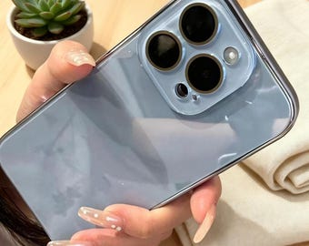 Luxury iPhone Case with Tempered Glass Camera Protection for iPhone 17 16 15 14 13 12 Pro Max | Shockproof Plated Bumper Cover
