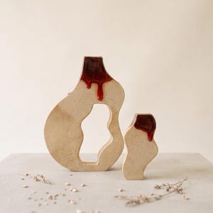 "Vasenset für Schwangere Frau | Minimalistisches Amorphes Wohndekor | Geschenk für Mutter und Kind