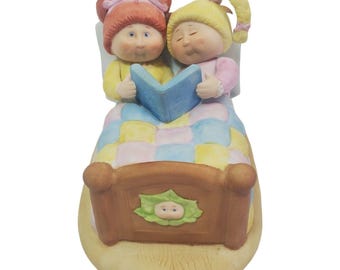 Cabbage Patch Kids Bedtime Story Porcelain Figurine Xavier Roberts Vintage 1984