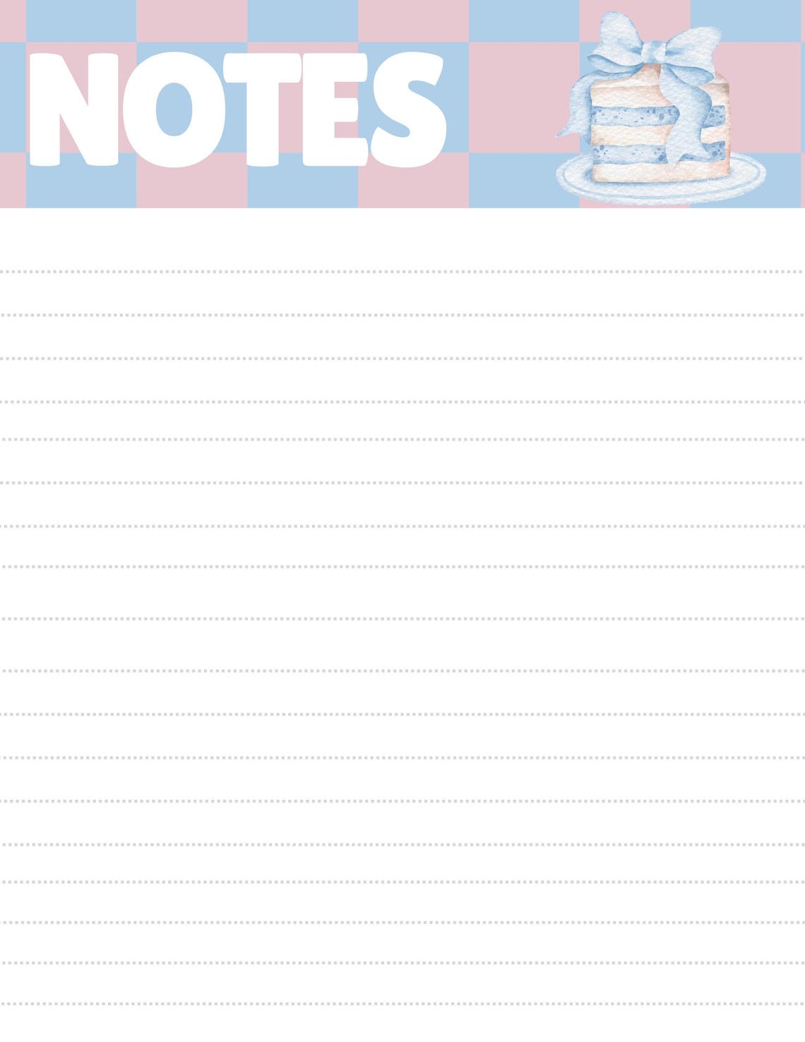 Fancy Notes Download Pastel Notes Printable/ Lined Notes Page/ Coquette Stationery/ Seasonal ...