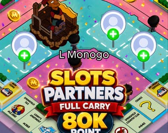 PARTNER-EVENT-SLOTS [80k Points Full Carry] Monopoly Go!