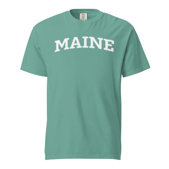 Maine Comfort Colors® Garment-Dyed Cotton Tee, Coastal Adventure Nature Lover Shirt