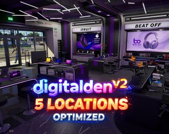 Digital Den MLO V2 | 5 Locations | Optimized Tech Store Interior
