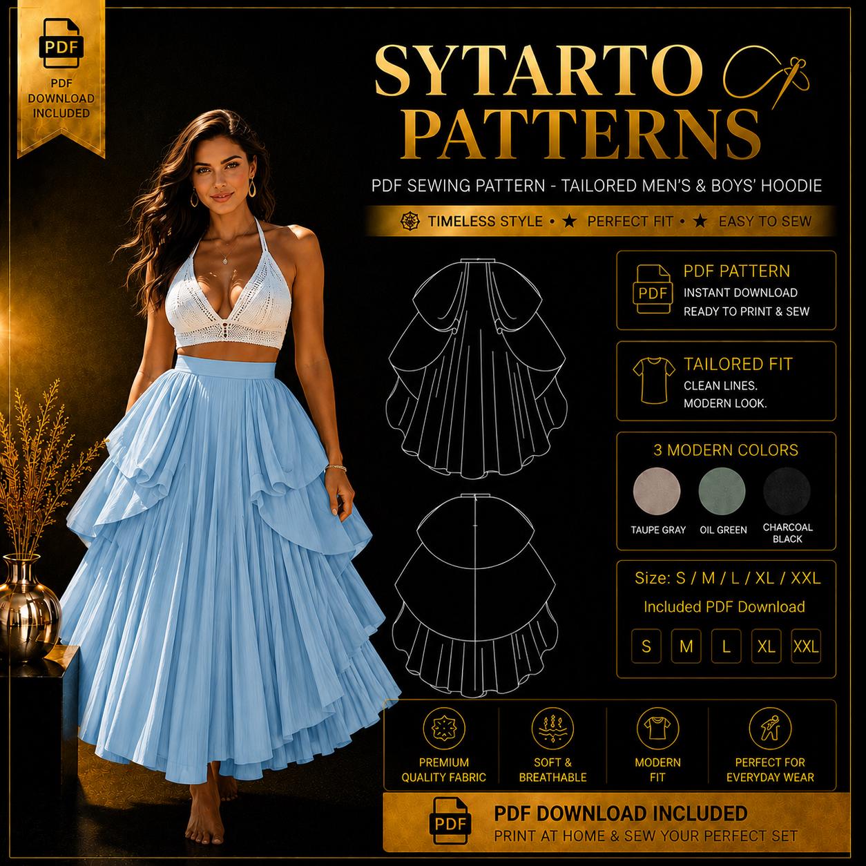 layered tulle dress pattern Tulle Layered Dress Pattern