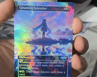 Gleaming Explendor Hatsune Miku Full Art Foil custom proxy card mTG