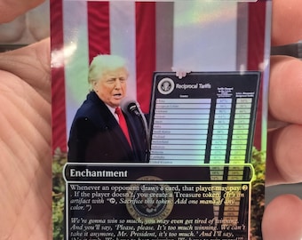 Smothering Tariffs aka Smothering Tithe Full Art Foil custom proxy card mTG
