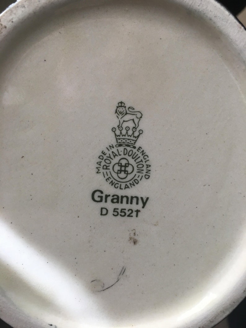 Vintage Royal Doulton Granny Large character toby mug Made in England