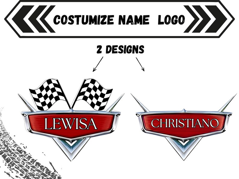 Personalized Cars Birthday Logo, Custom Name PNG , Transparent ...