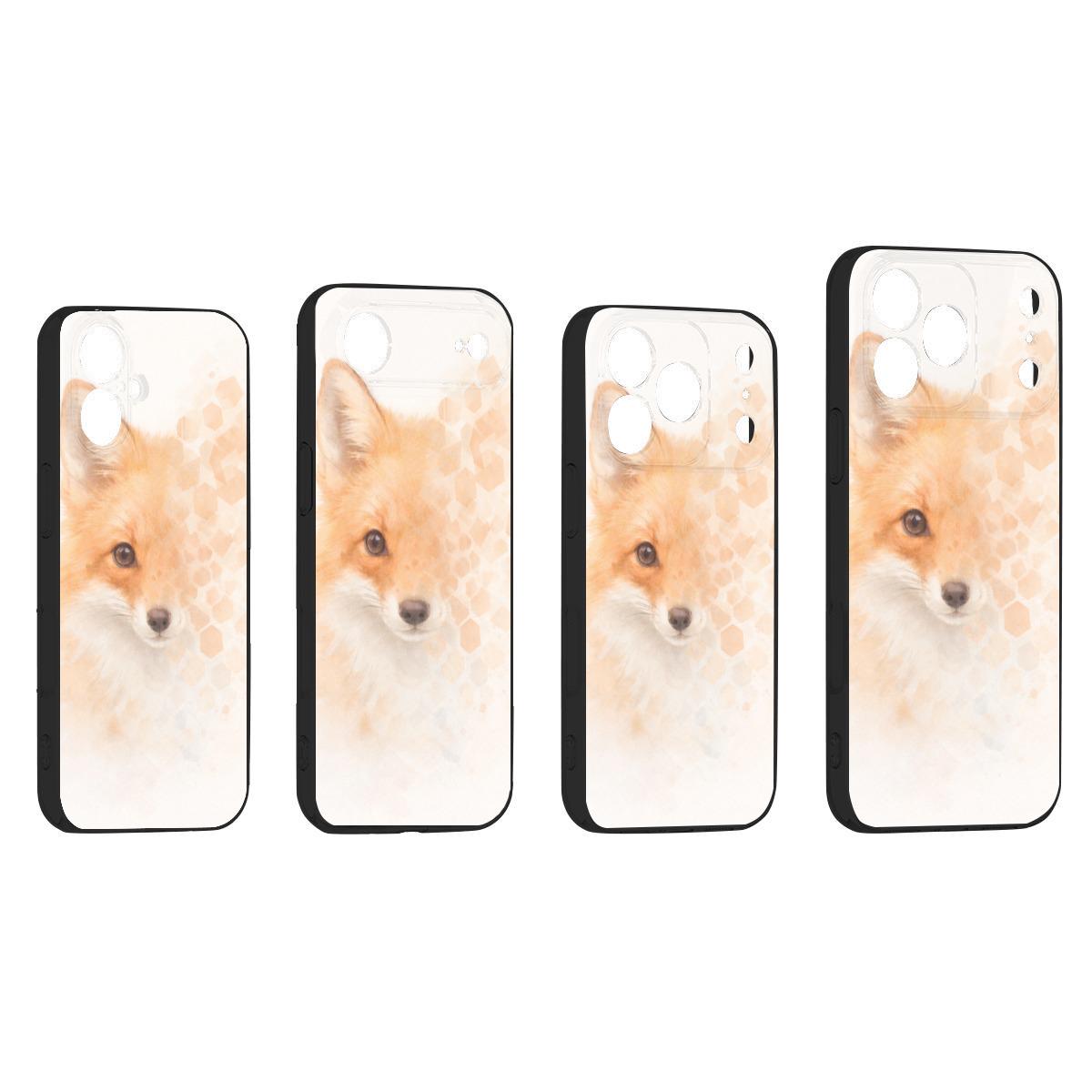 Zenith - Minimalist Fox iPhone Case, iPhone 17, Air, Pro, Pro Max - Aesthetic Animal Phone Case. Soft Neutral Design. Sober phone cases.