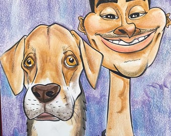 Full Color Traditional Caricature (Read Description Before Ordering)