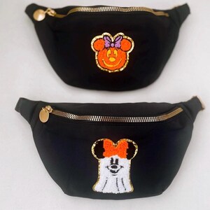 Riñonera de Mickey y Minnie Mouse / Riñonera de parque temático, bolso cruzado de viaje imagen 4