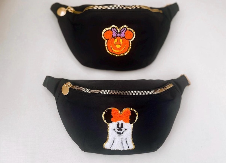 Riñonera de Mickey y Minnie Mouse / Riñonera de parque temático, bolso cruzado de viaje imagen 4