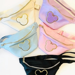 Riñonera de Mickey y Minnie Mouse / Riñonera de parque temático, bolso cruzado de viaje imagen 5