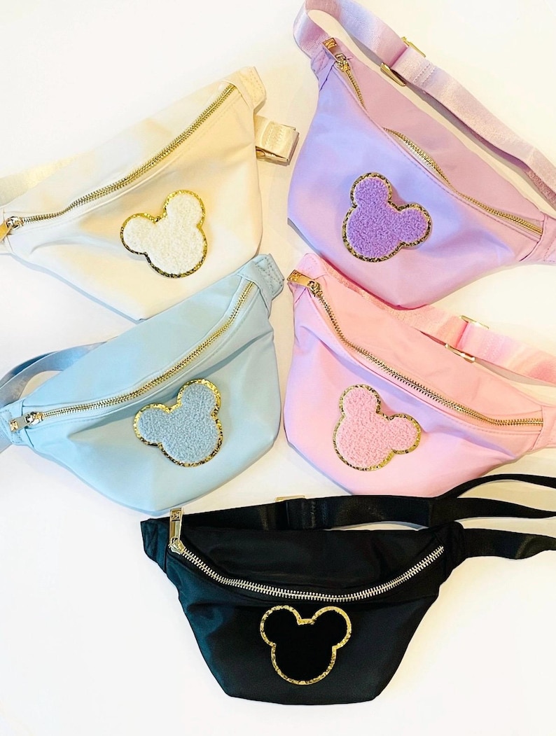 Riñonera de Mickey y Minnie Mouse / Riñonera de parque temático, bolso cruzado de viaje imagen 5