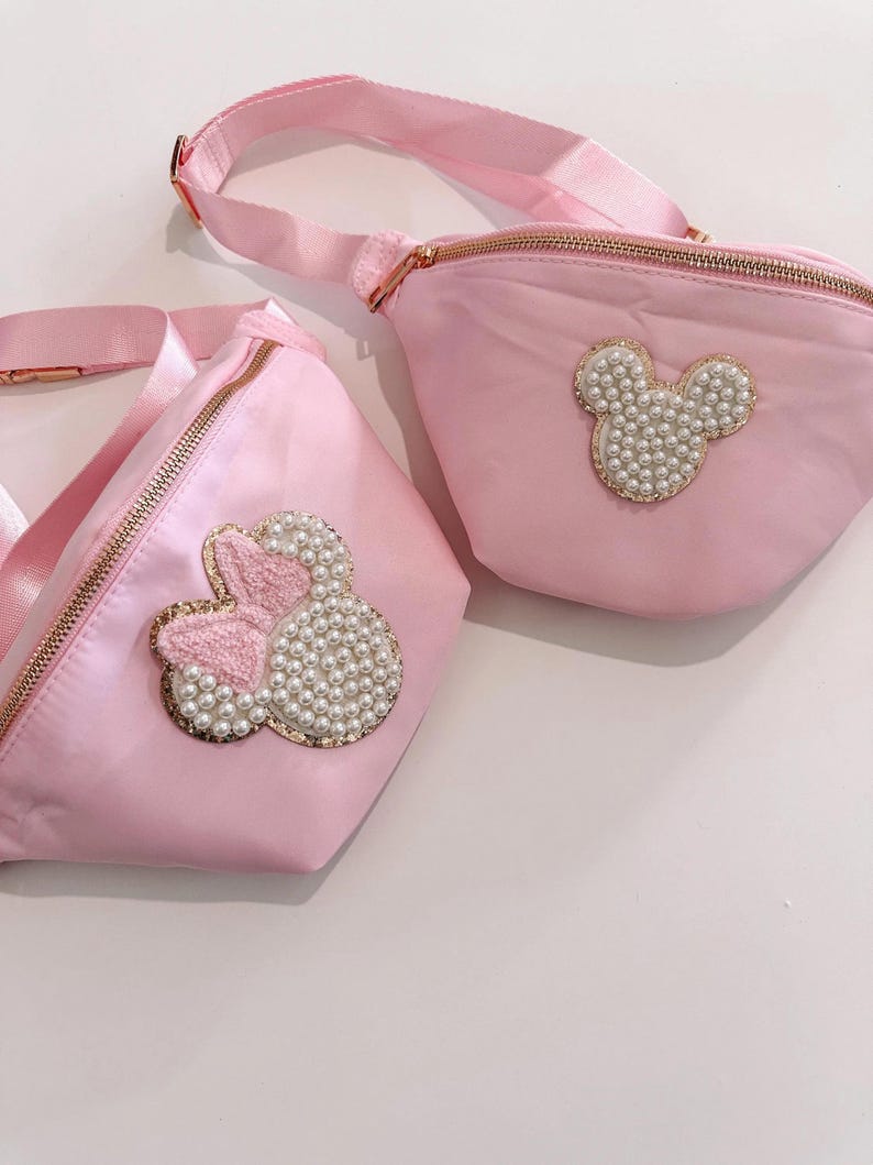 Riñonera de Mickey y Minnie Mouse / Riñonera de parque temático, bolso cruzado de viaje imagen 6