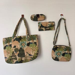 Hand Block print Tote BOhoBag, Bird Print, Cotton Marketing Bag