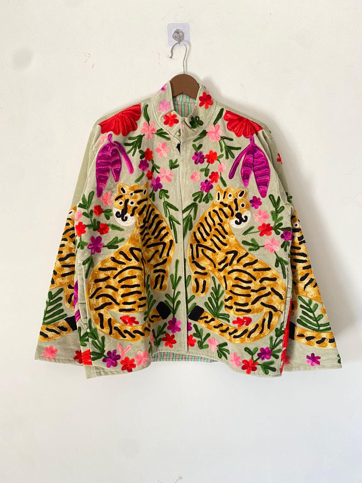 Vintage Silk Embroidered Jackets - Etsy