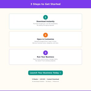 Paquete de hojas de cálculo para pequeñas empresas: contabilidad, facturación, CRM, seguimiento de proyectos, preparación de impuestos, Google Sheets y Excel. imagen 4