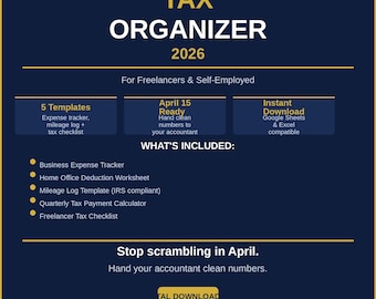 Organizador de impuestos 2026 — Preparación de impuestos para trabajadores autónomos con Google Sheets