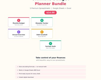 Spreadsheet schuldenafbetalingstracker | Sneeuwballawinecalculator | Schuldenvrije planner | Google Spreadsheets Excel