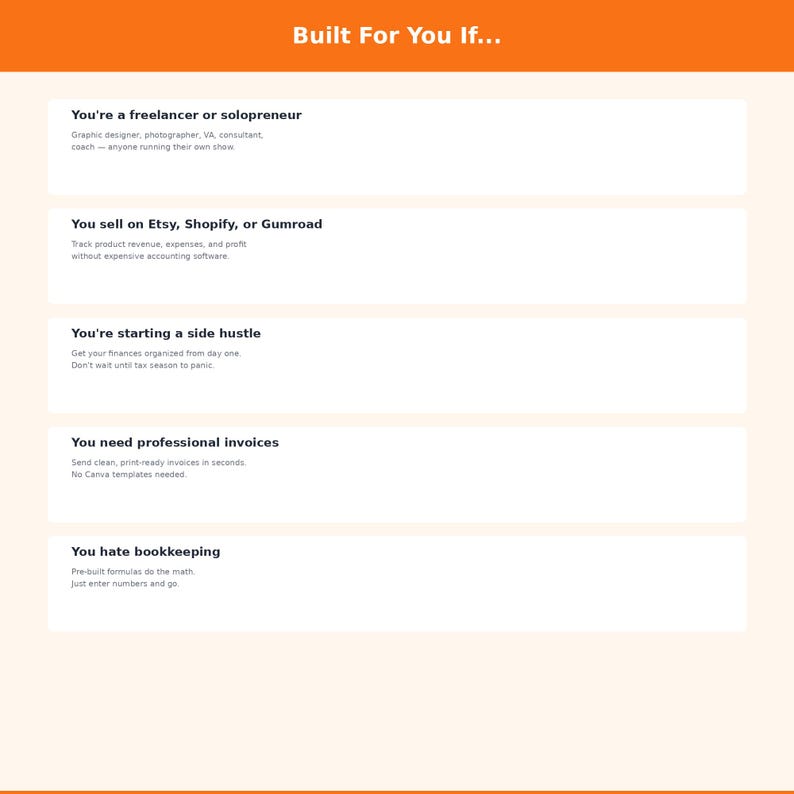 Paquete de hojas de cálculo para pequeñas empresas: contabilidad, facturación, CRM, seguimiento de proyectos, preparación de impuestos, Google Sheets y Excel. imagen 2
