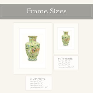 6 Set of Chinoiserie Celadon Green Porcelain Vase Illustrations Archival Prints image 5