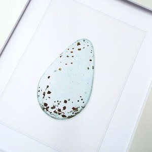 Large Pale Blue Speckled Spring Bird Egg Archival Quality Print