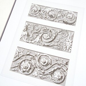 Architectural Print of Decorative Architectural Detail in Sepia 5 on Watercolor Paper
