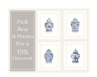 Any 4 Prints for 15% Discount