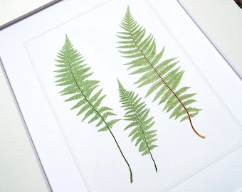 Botanical Fern Print 7 on Watercolor Archival Paper