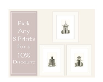 Any 3 Prints for a 10% Discount