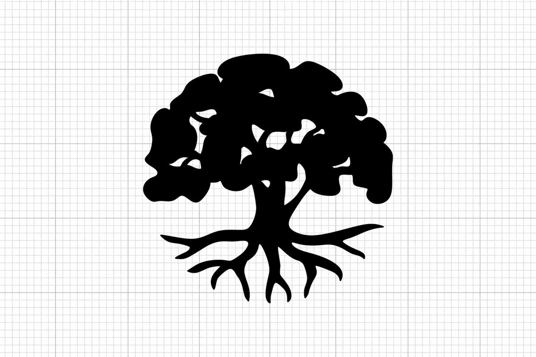 Tree SVG Cut File (instant Download - Svg, Dxf, Eps, Png, Jpg, Pdf) - Etsy