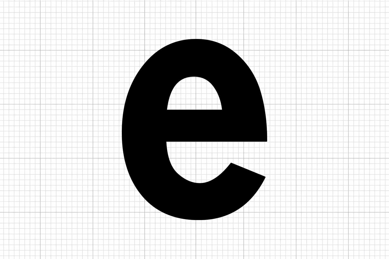 Lowercase Letter E SVG Cut File (digital Download) - Etsy