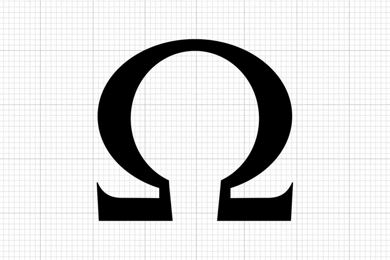 Omega Symbol SVG Cut File – Greek Letter Clipart (digital Download) - Etsy