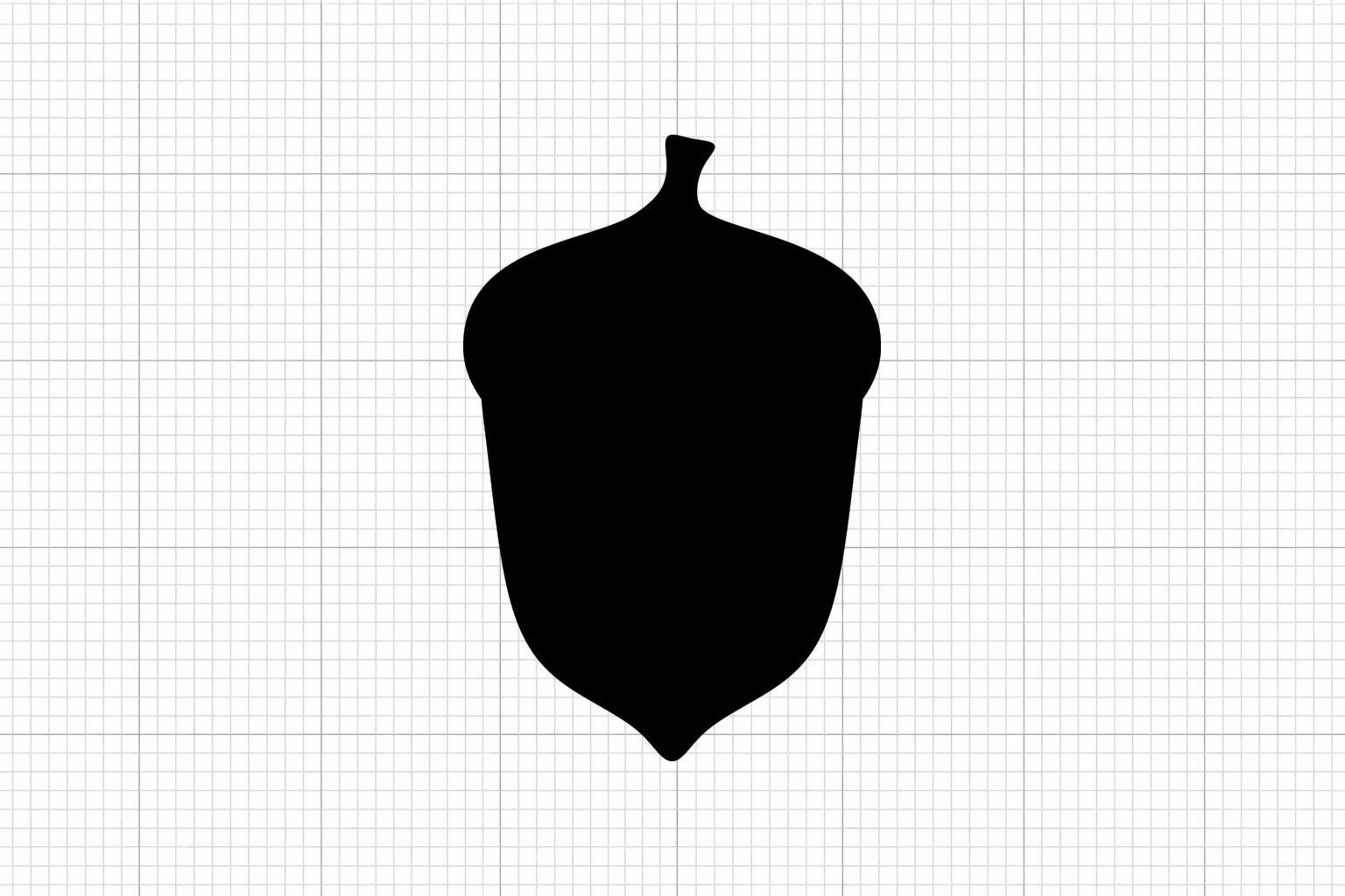 Acorn SVG Cut File (digital Download - Svg, Dxf, Eps, Png, Jpg, Pdf ...