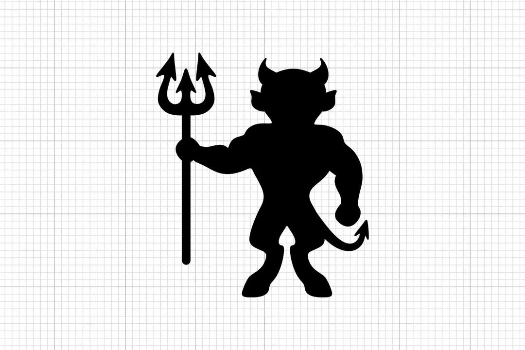Devil Silhouette SVG, Cut File, Instant Download (digital Product) - Etsy