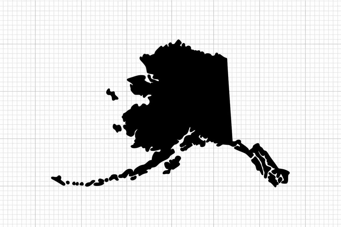 Alaska Map SVG Cut File (digital Download) – Vector Graphics for ...