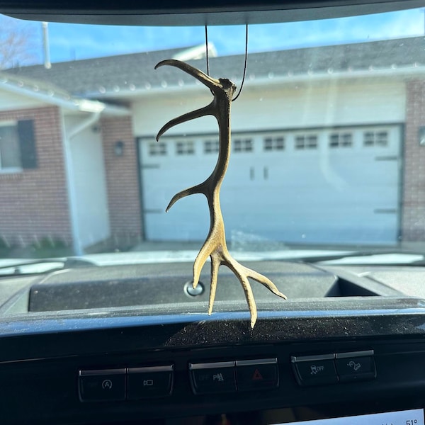 3D Printed Mini Elk Antler – Car Hanging Decor for Hunters & Outdoors Lovers