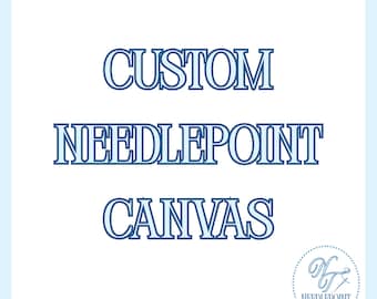 Toile brodée peinte à la main personnalisée