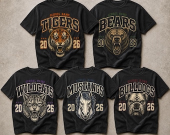 Custom School Mascot PNG, Personalized Vintage Halftone Team Spirit Design