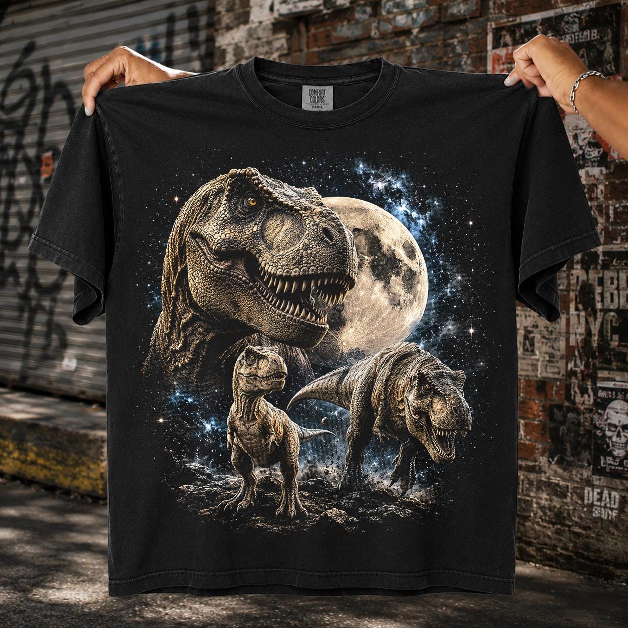 T Rex Shirt Vintage - Etsy