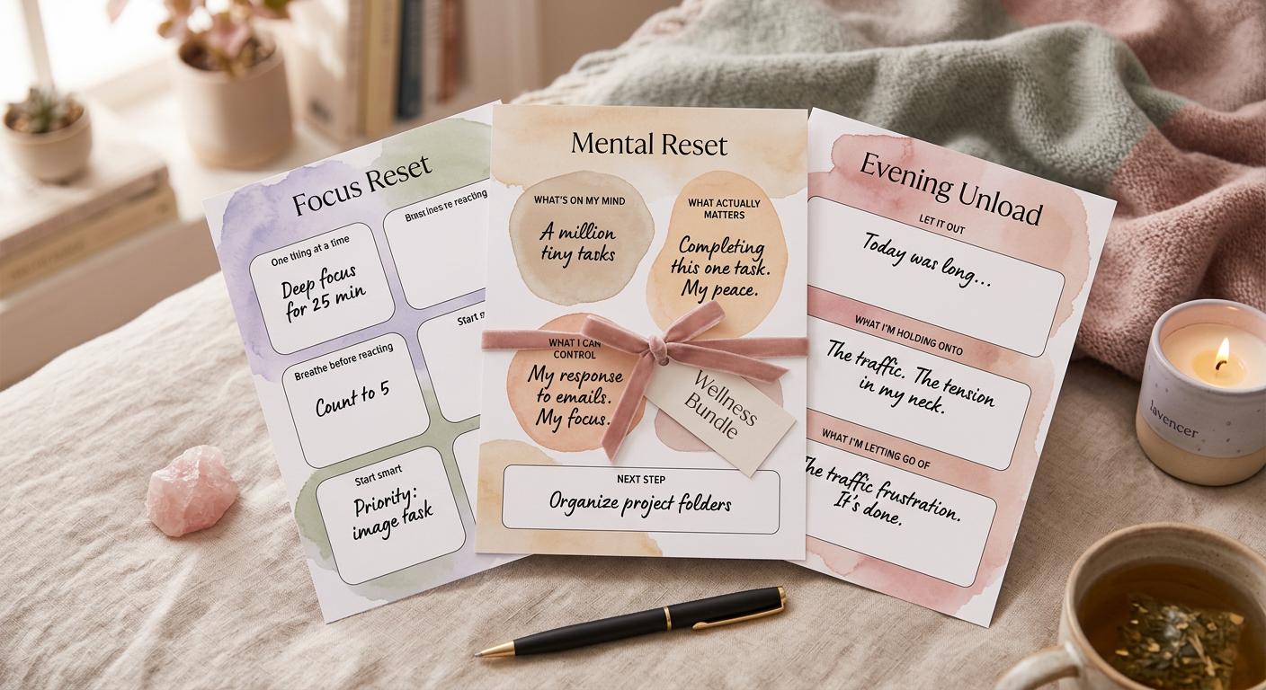 The Reset Collection Printable Bundle | Mental Clarity System ...