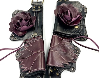 NAYTURE’S EMPIRE Hip Bag/Festival Bag Naytures Empire brown Leather Hip Belt: Fanny Pack/ Utility  main image 2