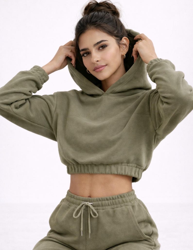 EBONY Cropped Oversized Hoodie Sewing Pattern (PDF Download) – Beginner Friendly image 5