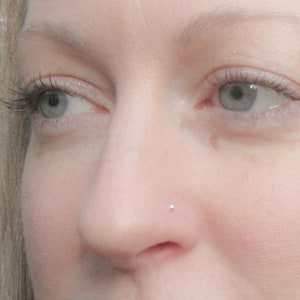 Sterling Silver Ball Nose Stud, Tiny Silver Nose Stud